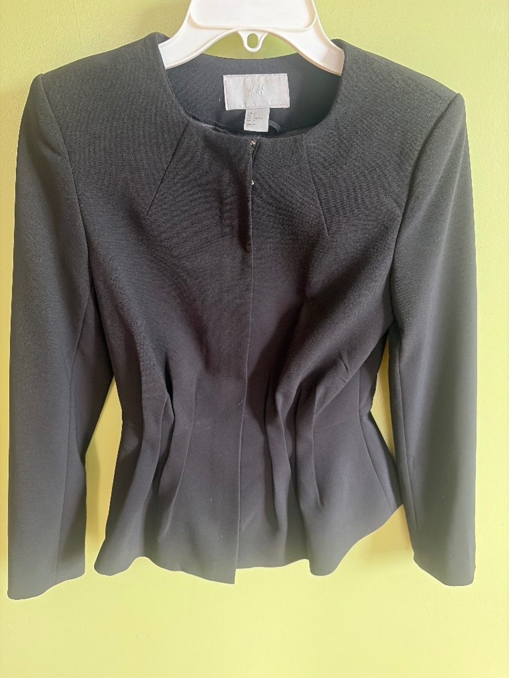 H&M Black Peplum Blazer